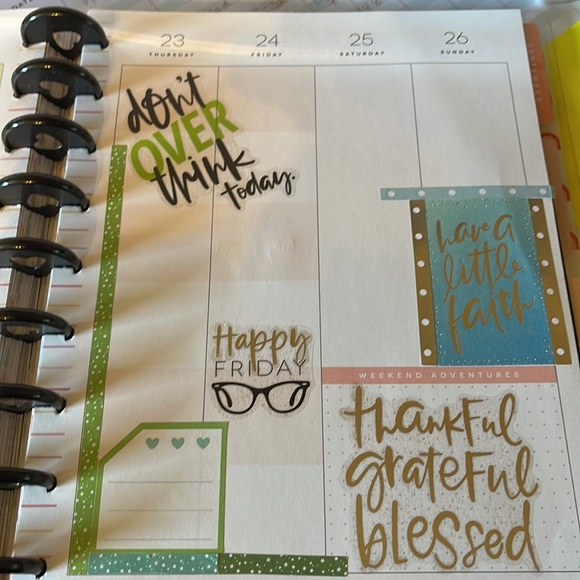 Used 2022 The Happy Planner 12 Month Planner - Picture 5 of 9